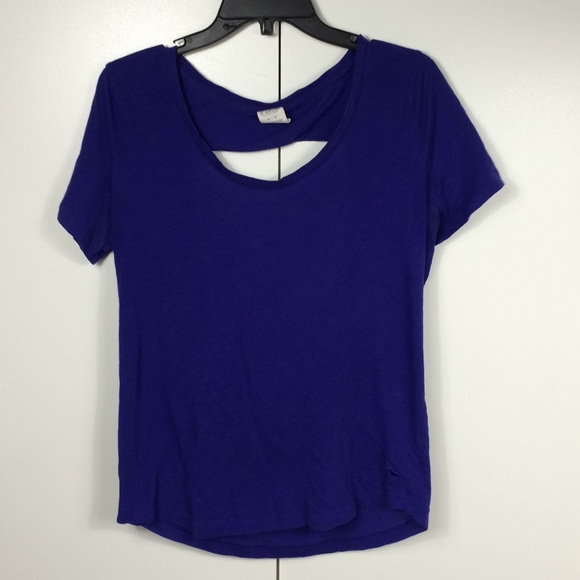 PINK Victoria's Secret Tops - Victoria's Secret pink open back short sleeve top